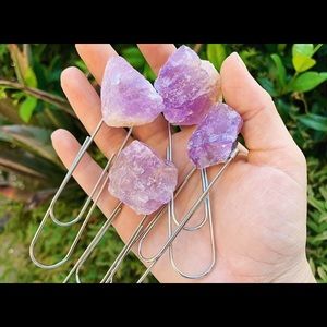 Amethyst Large Paper Clip Bookmark